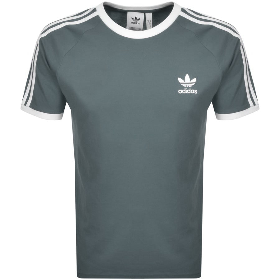 Alternative Image for Productadidas Originals 3 Stripe T Shirt Grey1